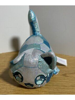 Aphmau MeeMeows Celestial Diamond Cat Plush From Litter 4 Glittery Blue & Silver
